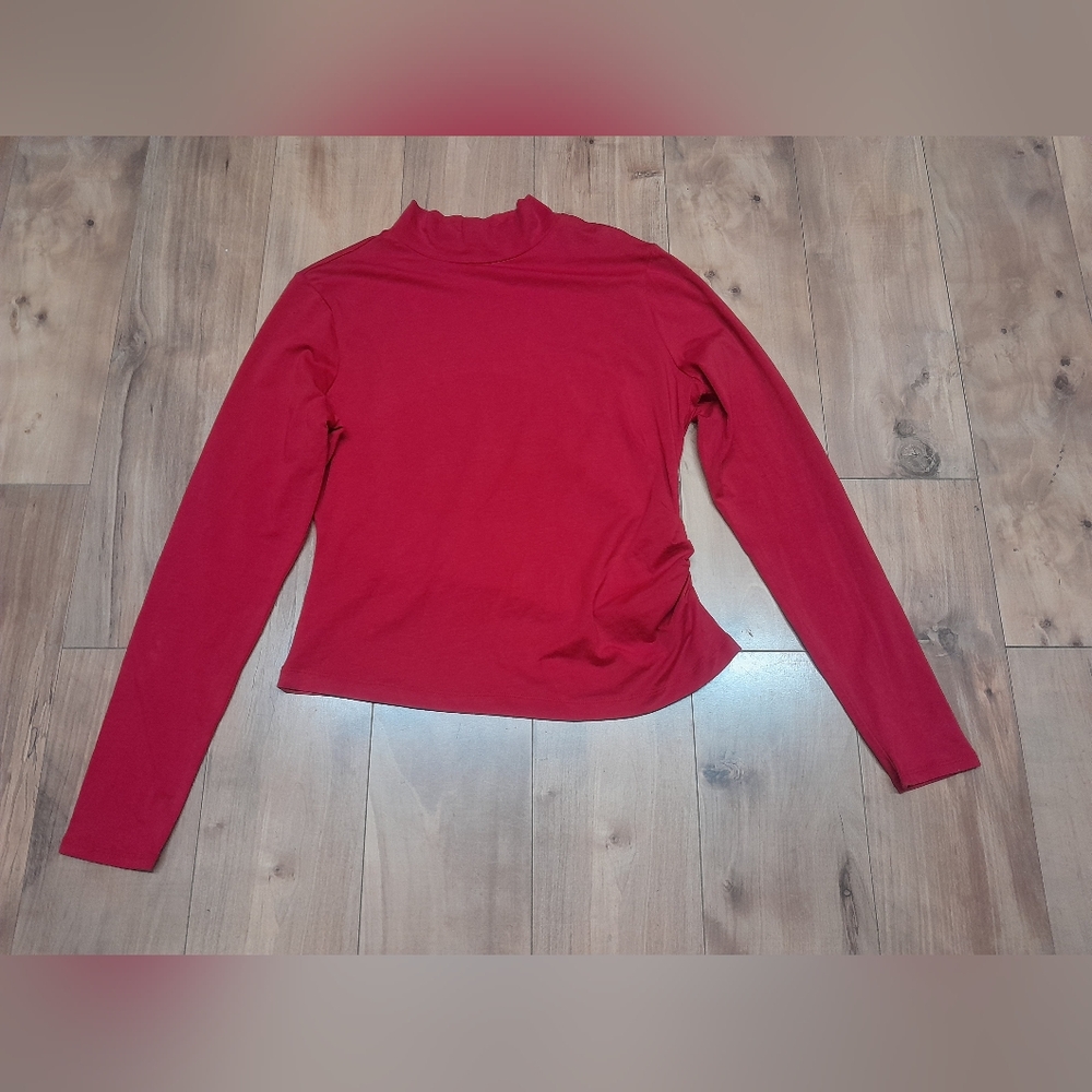NWT $78 Peruvian Connection Scarlet Emelia Mockneck Top Women's Large --SOLD OUT